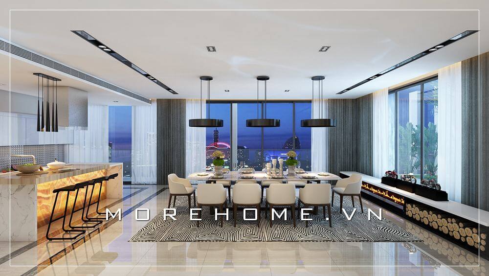 Thiết kế phòng ăn đẹp, sang trọng và đẳng cấp